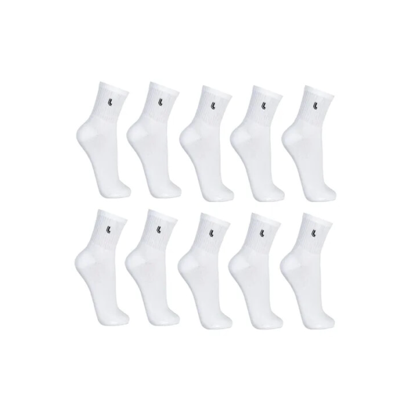 Kit Com 10 Pares De Meia Cano Longo Adulto Lupo