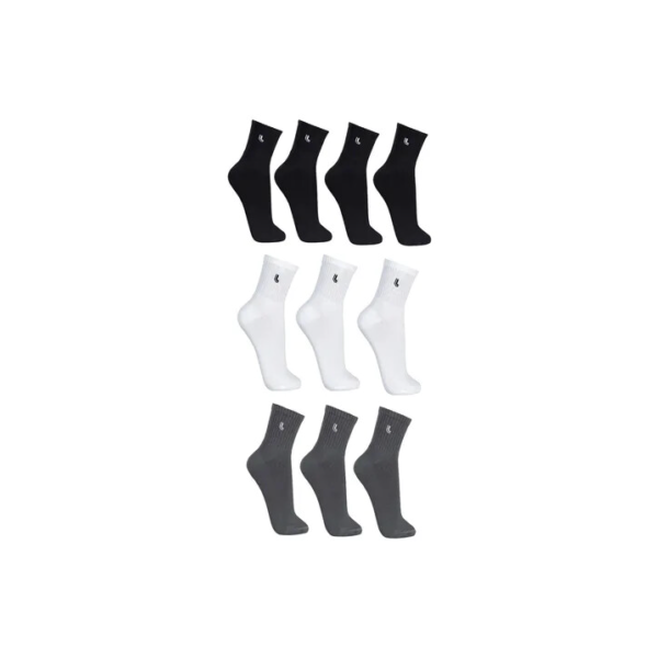 Kit Com 10 Pares De Meia Cano Longo Adulto Lupo