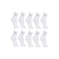 Kit Com 10 Pares De Meia Cano Longo Adulto Lupo