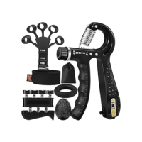 Hand Grip Kit com 5 Peças Fortalecedor de Mão Exercitador Dedos e Punhos Exercício Fisioterapia Dedos Mãos