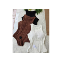 Body Regata Feminino Bory com Bojo Tecido Ribana Prime CONFORTAVEL