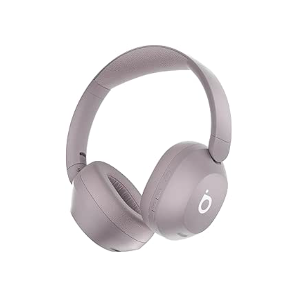 Basike Fone de Ouvido Bluetooth, ANC Cancelamento de Ruído Ativo Headphone Bluetooth 5.4 Headset com Microfone, Certificação Hi-Res Audio, 30 horas reprodução, LE15 (Rosa)