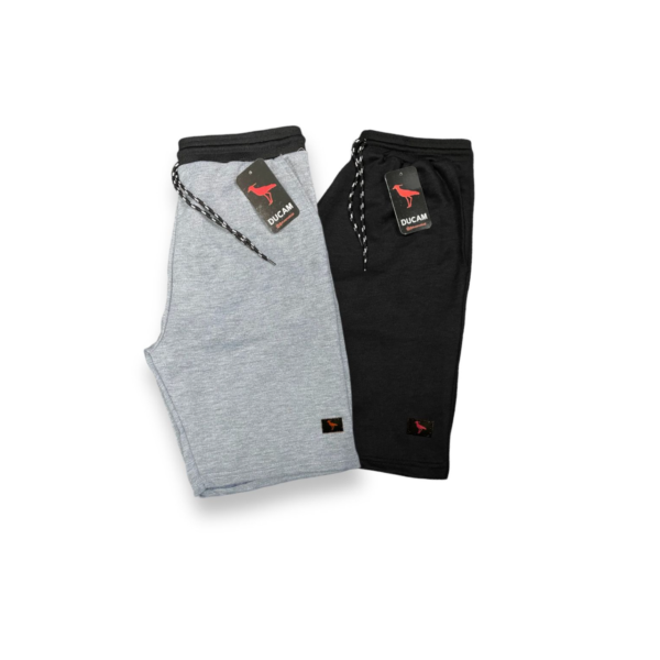 Kit 2 Bermudas Masculinas Cores Lisas 2 Bolsos Academia Confortável Treino Leve