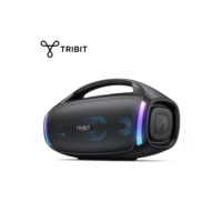 Alto-falante Bluetooth TRIBIT StormBox Blast 2, potência de 200 W com subwoofer alto-falante de festa IP67 externo, 30 horas de reprodução, LED, com interface de microfone para karaokê