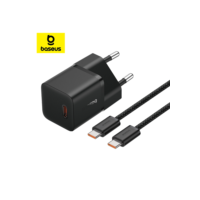 Baseus 20W GaN5 USB C Carregador Portátil Tipo Suporte De PD Carregamento Rápido Com Cabo De 100W