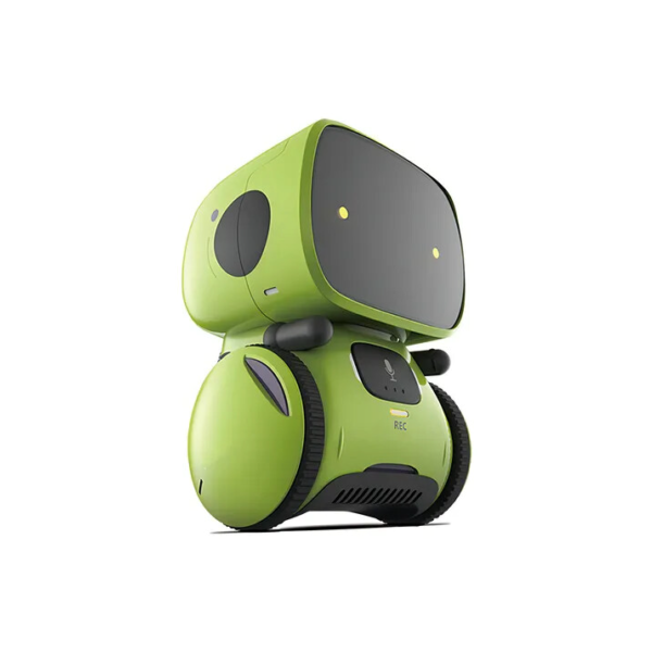 Robô De Controle De Voz Interativo Para Crianças Inteligente Idoma Português Cor Verde