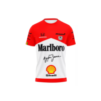 Camiseta Mclaren Marlboro Senna F1 Dry Fit Para Academia