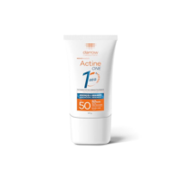 Darrow Actine One Protetor Solar Facial FPS50 Sem Cor com Tecnologia One e Ácido Hialurônico Biomimético que Hidrata, Tem Absorção em 1 Segundo e Acabamento Invisível, 40g
