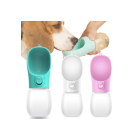 Garrafa de água portátil para cães pequenos e grandes gatos ao ar livre à prova de vazamento andando tigelas chihuahua buldogue francês suprimentos