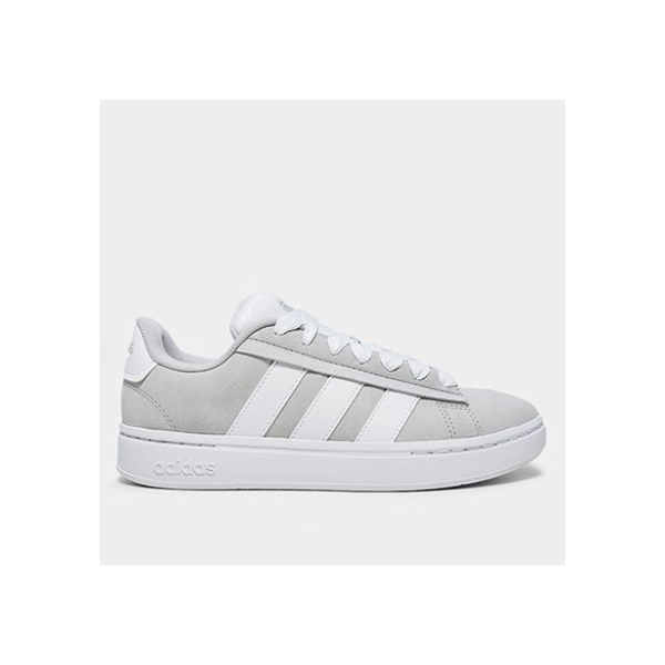 Tênis Couro Adidas Grand Court Alpha Masculino - Cinza+Branco