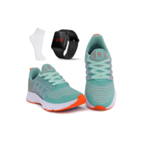 Kit Tenis Feminino Academia + Relógio Digital Led + Meia