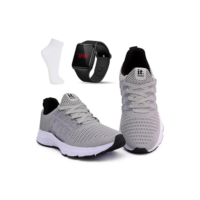 Kit Tenis Feminino Academia + Relógio Digital Led + Meia