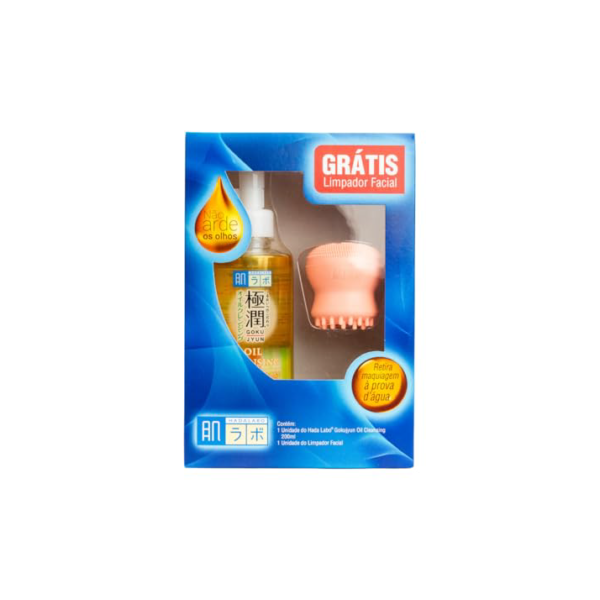Oléo de Limpeza demaquilante Hada Labo® Cleansing Oil + Esponja de massagem facial