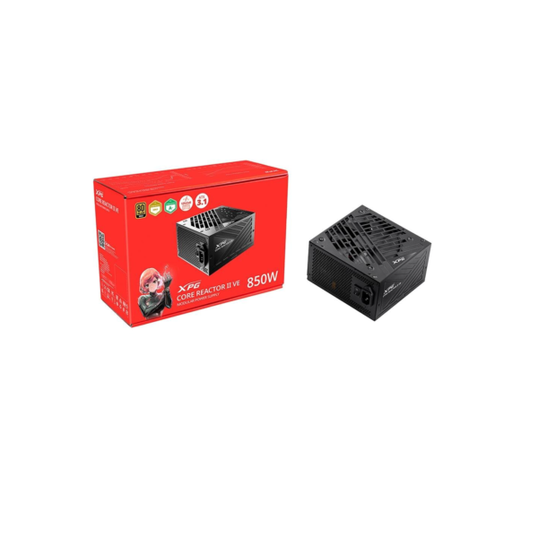 Fonte XPG Core Reactor II VE, 850W, 80 Plus Gold, Modular, PFC Ativo, Preto - 75261436