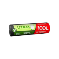 Utilix 100L Preto, Rolo com 15 Sacos para Lixo Dover-Roll