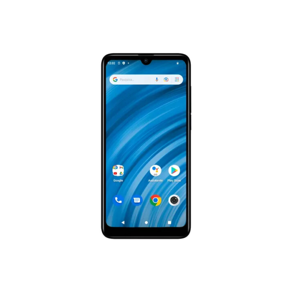Smartphone Positivo Twist 5 64GB Dual Chip, Tela notch de 6.26”, Câmera Traseira e Frontal de 8MP, Android 12 Go – Black Rubber