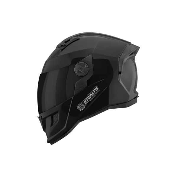 Capacete Moto Masculino Stealth Solid Brilhante Vis. Fumê