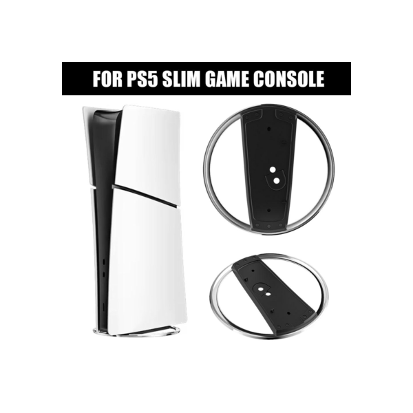 Suporte Vertical Slim para Sony Playstation 5, PC Preto, Metal Game Console Base, Disco Acessório, Edição Digital