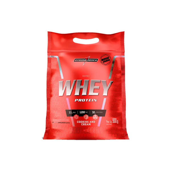 Nutri Whey Protein Pouch Cookies 900g Integralmédica