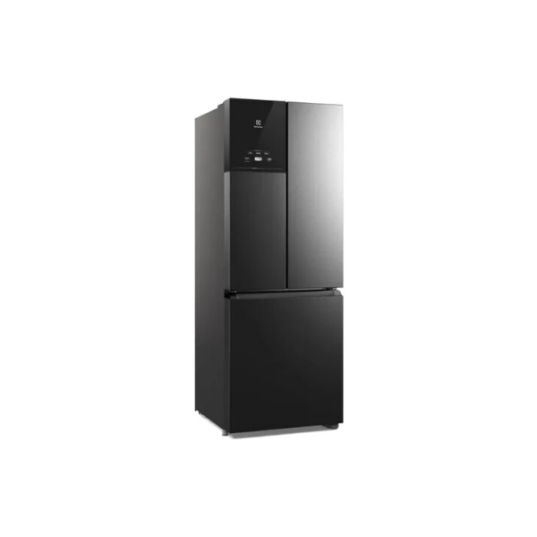 Geladeira Frost Free Inverter 480L Efficient AutoSense 3 Portas Black Inox Look IM7B Electrolux