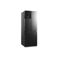 Geladeira Frost Free Inverter 480L Efficient AutoSense 3 Portas Black Inox Look IM7B Electrolux