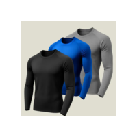 Kit 3 Camisa Termica Maculina Protecao Uv50 Segunda Pele Sol