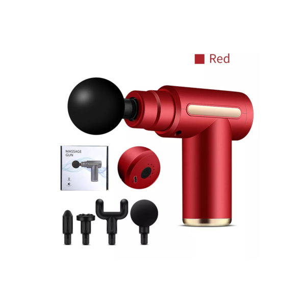 Pistola de massagem portátil para massageador muscular elétrico profissional fangstore