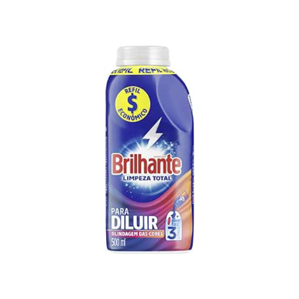 Brilhante Limpeza Total - Sabão Líquido Para Diluir 500Ml