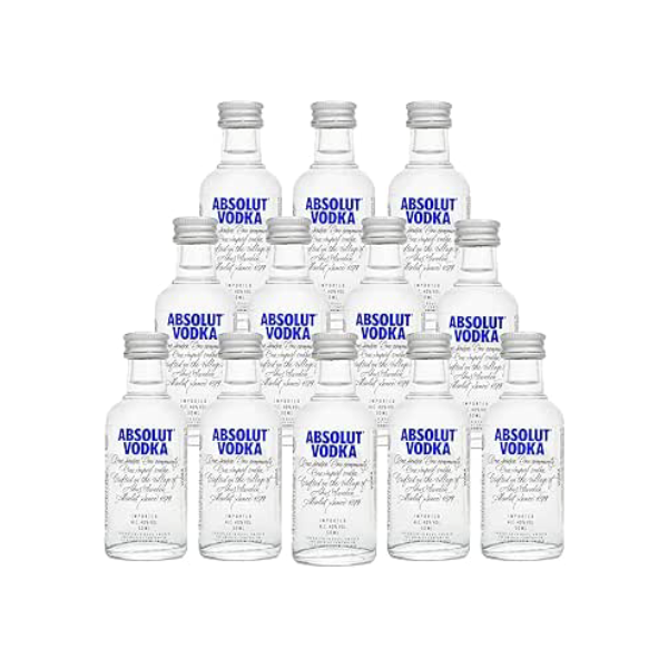 Mini Vodka Absolut, Kit 12 Unidades, 50ml