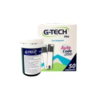 Tiras de Medição de Glicose Reagentes G-Tech Vita 50 UNDS