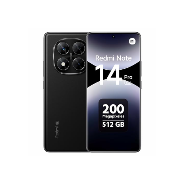 Smartphone Xiaomi Redmi Note 14 Pro 5G Midnight Black (Preto) 12GB RAM 512GB ROM NFC [ 24090RA29G ]