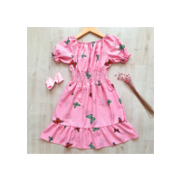 Vestido Infantil Ciganinha Verão Fresquinho DIVERSAS ESTAMPAS Não Amassa