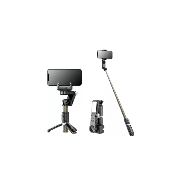 Gimbal Estabilizador Com Reconhecimento Facial Tripe 360° Panoramic Shot Com Led APP Ate 250G De Celular Q18