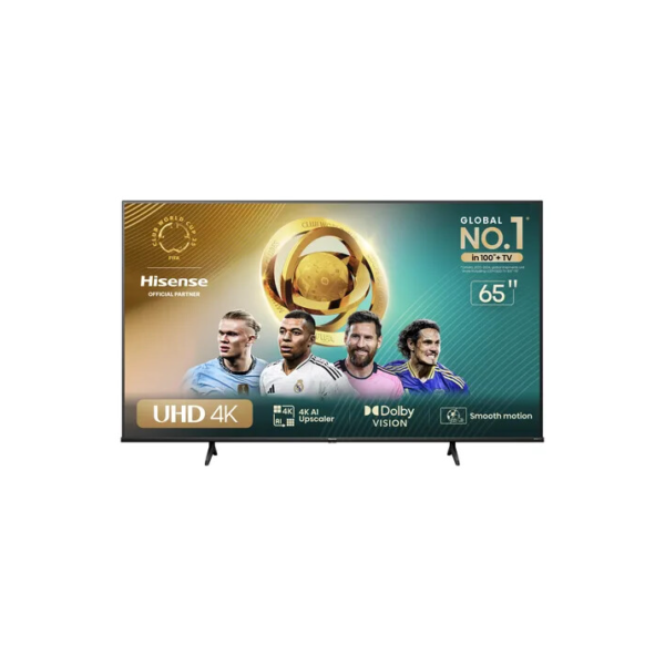Hisense Smart TV UHD 4K DLED 65" Polegadas 65A6N com HDR10+ Dolby Vision Game Mode Controle por Voz Alexa Built-In AirPlay