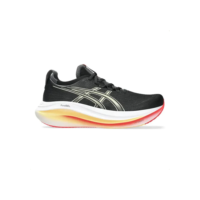 Tênis Asics Gel Nimbus 27 Masculino Preto E Laranja Corrida