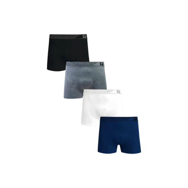 Kit 4 Cuecas Masculina Adulto Boxer Em Poliamida Delrio