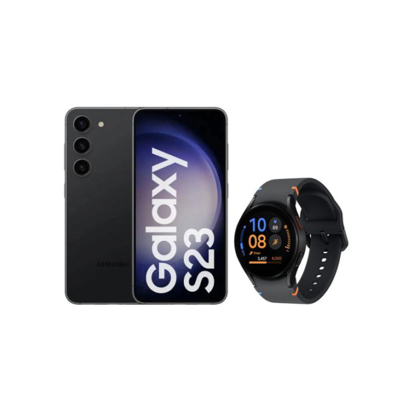 Smartphone Samsung Galaxy S23 256GB + Smartwatch - Watch FE 40mm Preto 16GB Bluetooth