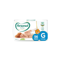 Personal Fralda Baby Premium Protection G, 56 Unidades