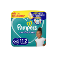 Fralda Pampers Confort Sec Tamanho XXG 112 Unidades