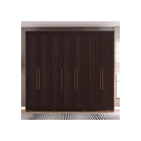 Guarda-Roupa Bartira Diplomata com 7 Portas e 6 Gavetas - 255,6cm de largura - Café
