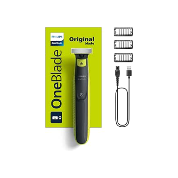 Aparador e raspador OneBlade com 3 pentes, à prova d’água, Bivolt - QP2724/10 Philips