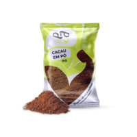 Cacau em Pó 100% Alcalino Puro Sem Glúten, Sem Açúcar e Vegano  - P&P