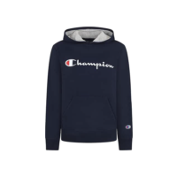 Champion Meninos Moletom Com Capuz Para De Lã Juvenil (Eua, Alpha, Médio, Regular, Azul Signature)