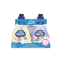 Kit Vida Macia (Lava Roupas e Amaciante - Glicerina e Camomila) 2 x 1L