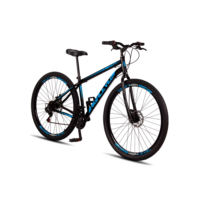 Bicicleta Aro 29 Aço Carbono Highlevel Freios a Disco 21 Vel