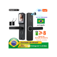 Do Brasil tuya wifi fechadura eletrônica digital com câmera fechaduras de impressão digital