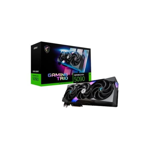 Placa de Vídeo MSI RTX 5090 32G GAMING TRIO OC NVIDIA GeForce, 32GB, GDDR7, G-Sync, Ray Tracing, DLSS 4, HDR - G5090-32GTC