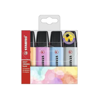 Marca Texto - STABILO BOSS ORIGINAL Pastel – Estojo com 4 unidades – Em 4 cores exclusivas