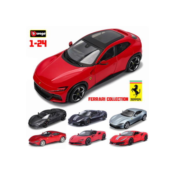 Bburago 1:24 ferrari purosangue 488 458 f12 sp1 modelo de carro fundido modelo de metal crianças brinquedo namorado presente liga simulada