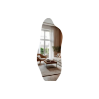 Espelho Lopazzi Orgânico Magnus 90cmx40cm Corpo Inteiro Pinterest Polido - Suporte